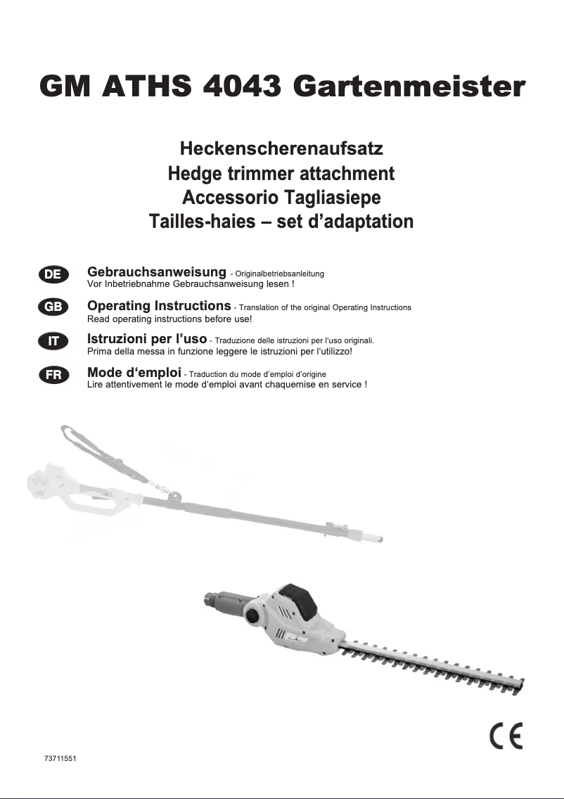 First page image of the manual for IATHS 40-43