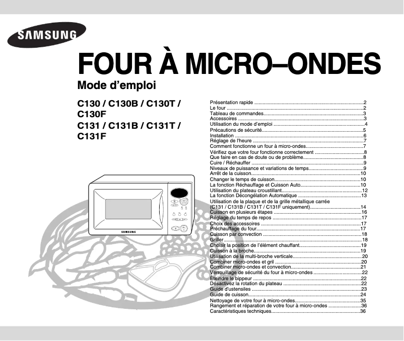 First page image of the manual for C131