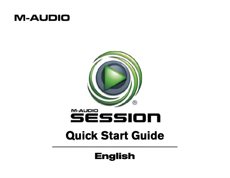 First page image of the manual for Session