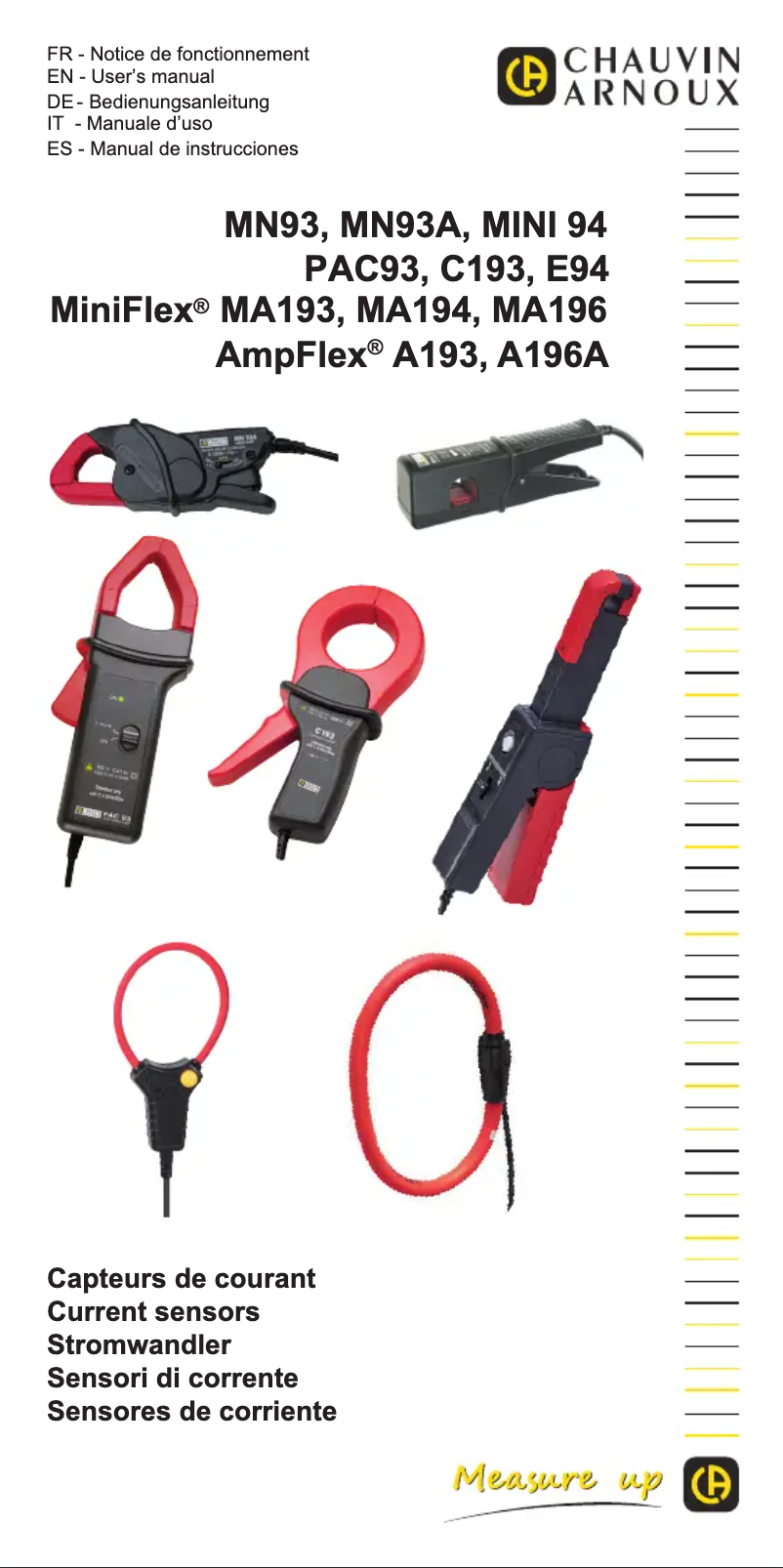 First page image of the manual for MiniFlex MA196