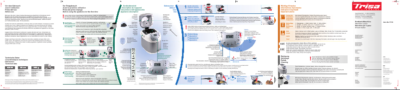First page image of the manual for Boulangerie 7719