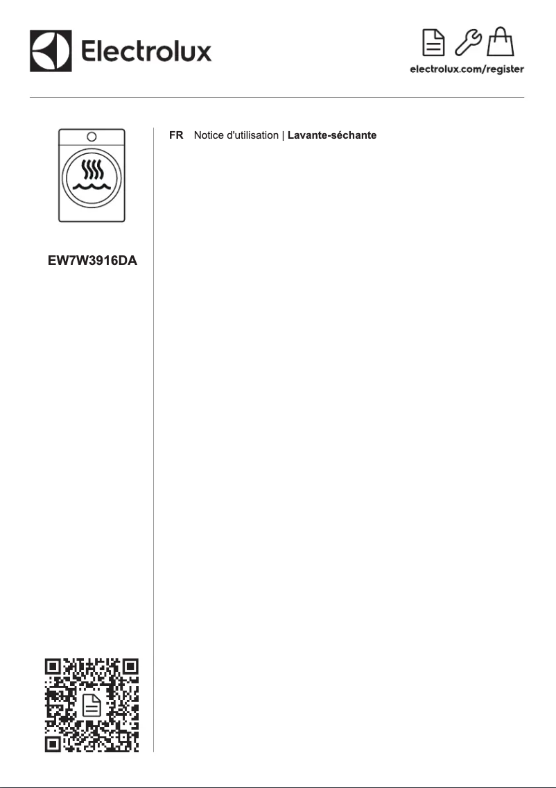 First page image of the manual for EW7W3916DA