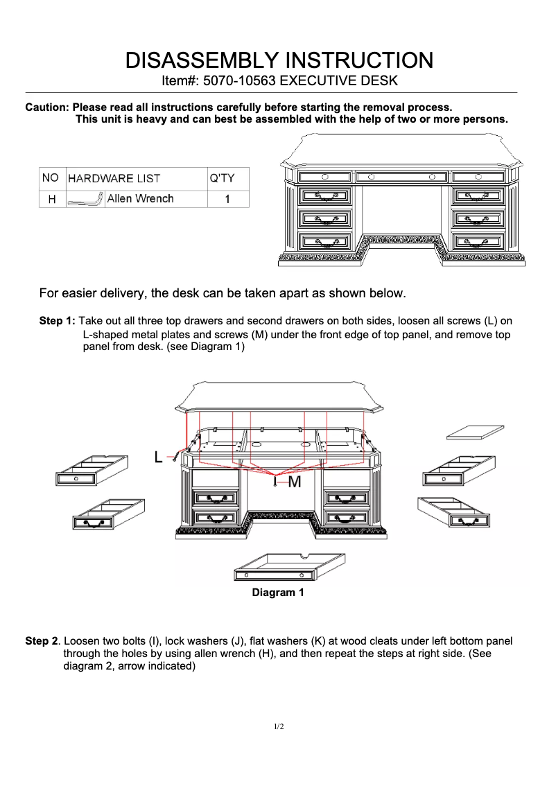 Page 1 of the manual User Manual Hooker 5070-10563