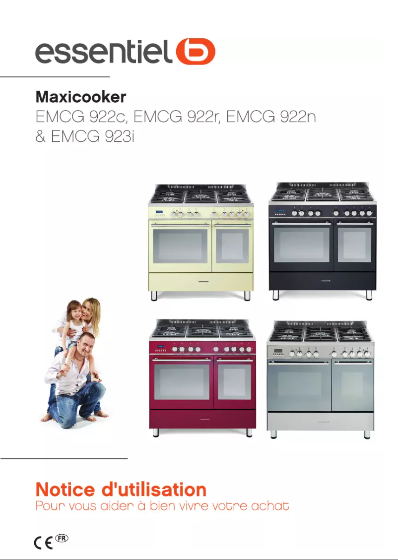 First page image of the manual for EMCG 922R