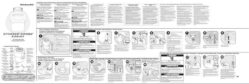 First page image of the manual for KCDS100T