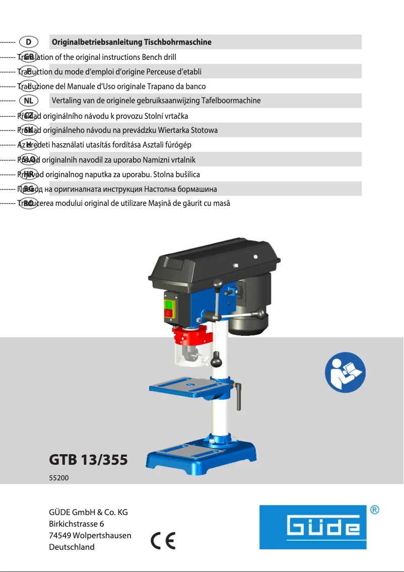 Page 1 of the manual User Manual Güde GTB 13
