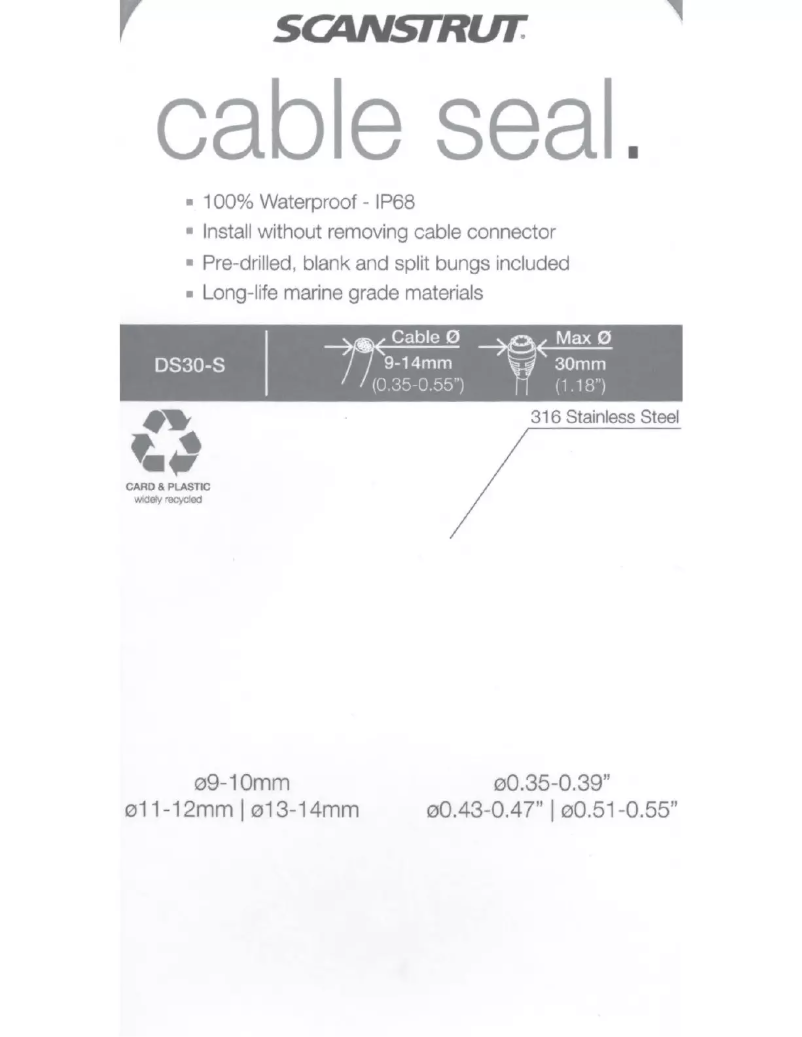 First page image of the manual for DS30-P-BLK