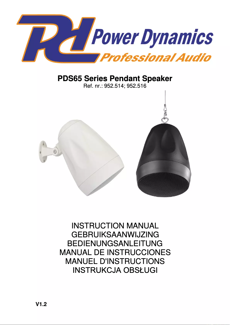 Page 1 of the manual User Manual Power Dynamics PDS65