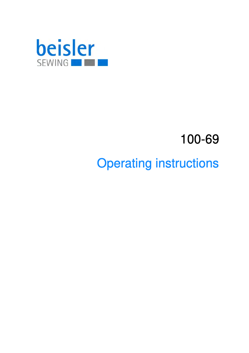 First page image of the manual for 100-58