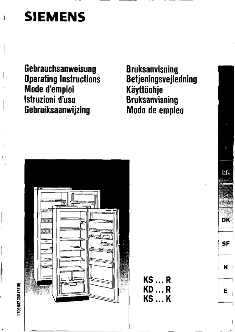 First page image of the manual for KS38RA00FF