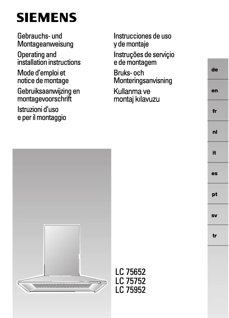 First page image of the manual for LC75652