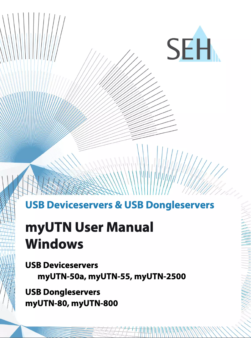 Page 1 of the manual User Manual SEH myUTN-50a