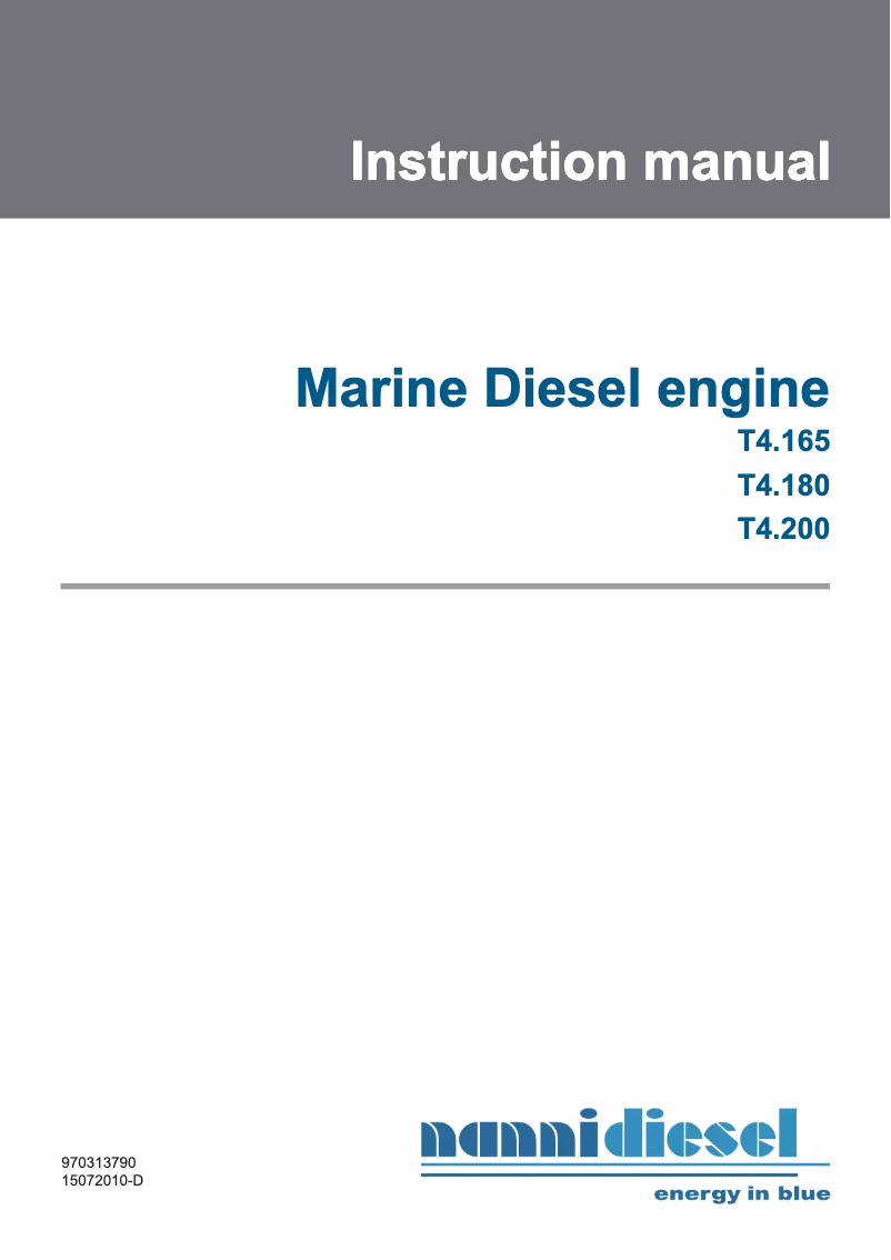 First page image of the manual for T4.180
