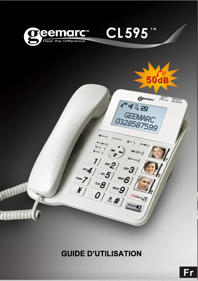 First page image of the manual for CL595