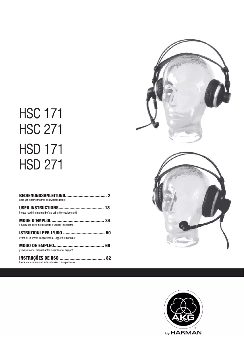 First page image of the manual for HSC 271