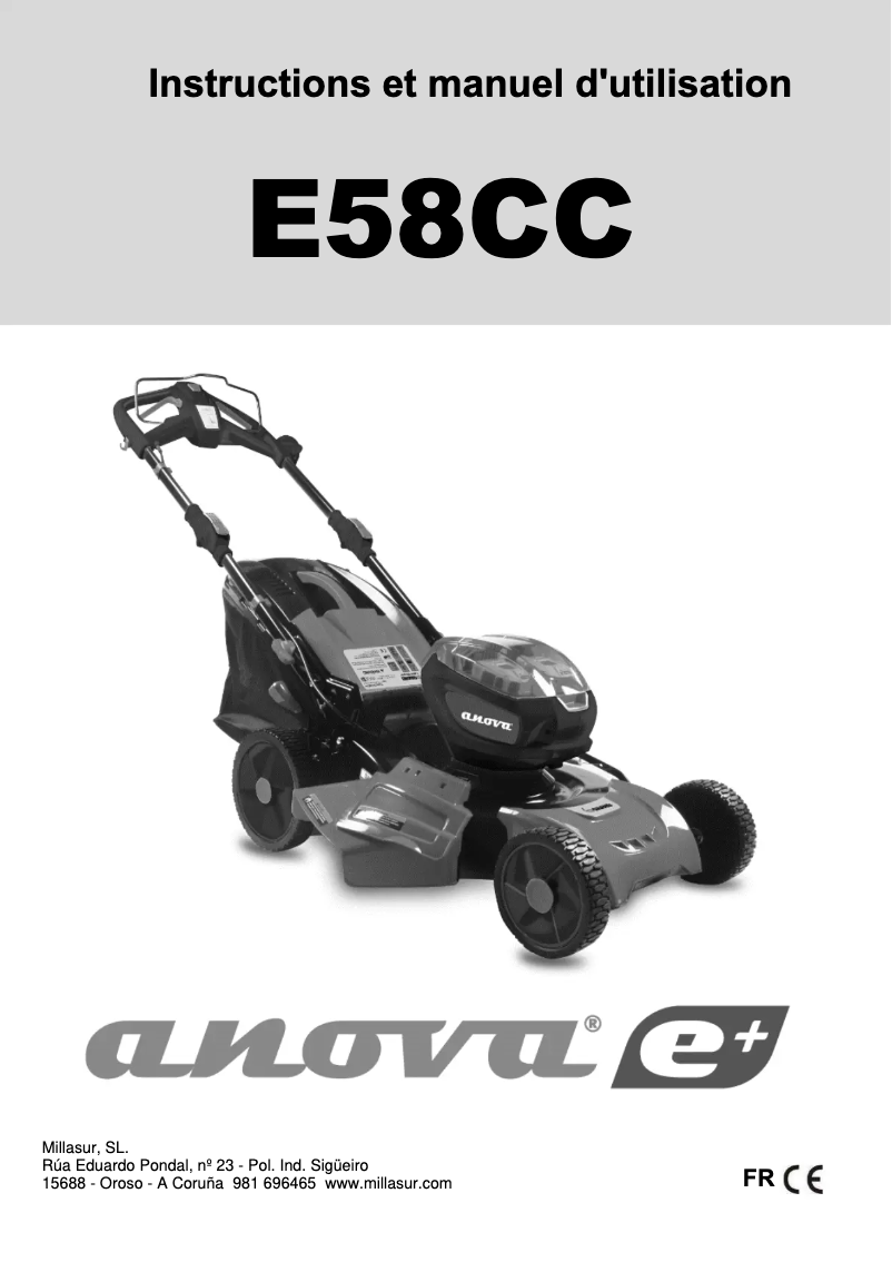 First page image of the manual for E58CC