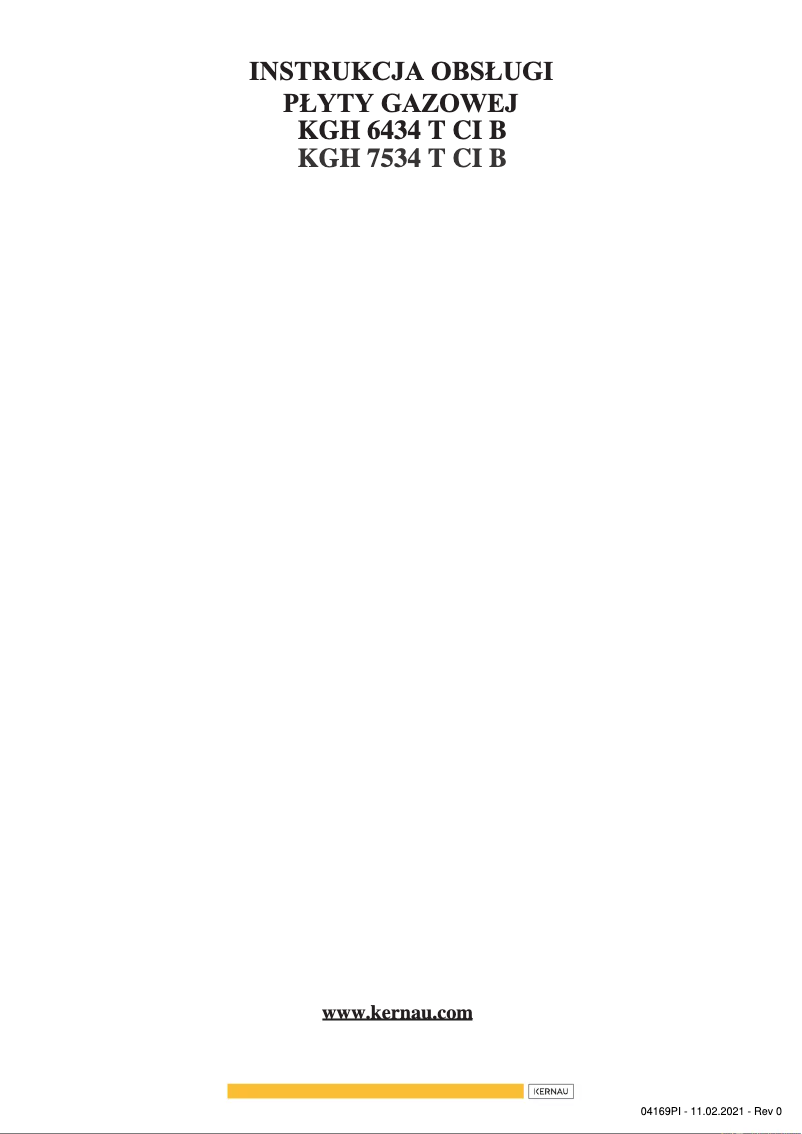 Page 1 de la notice Manuel utilisateur Kernau KGH 7522 TCI X Flat