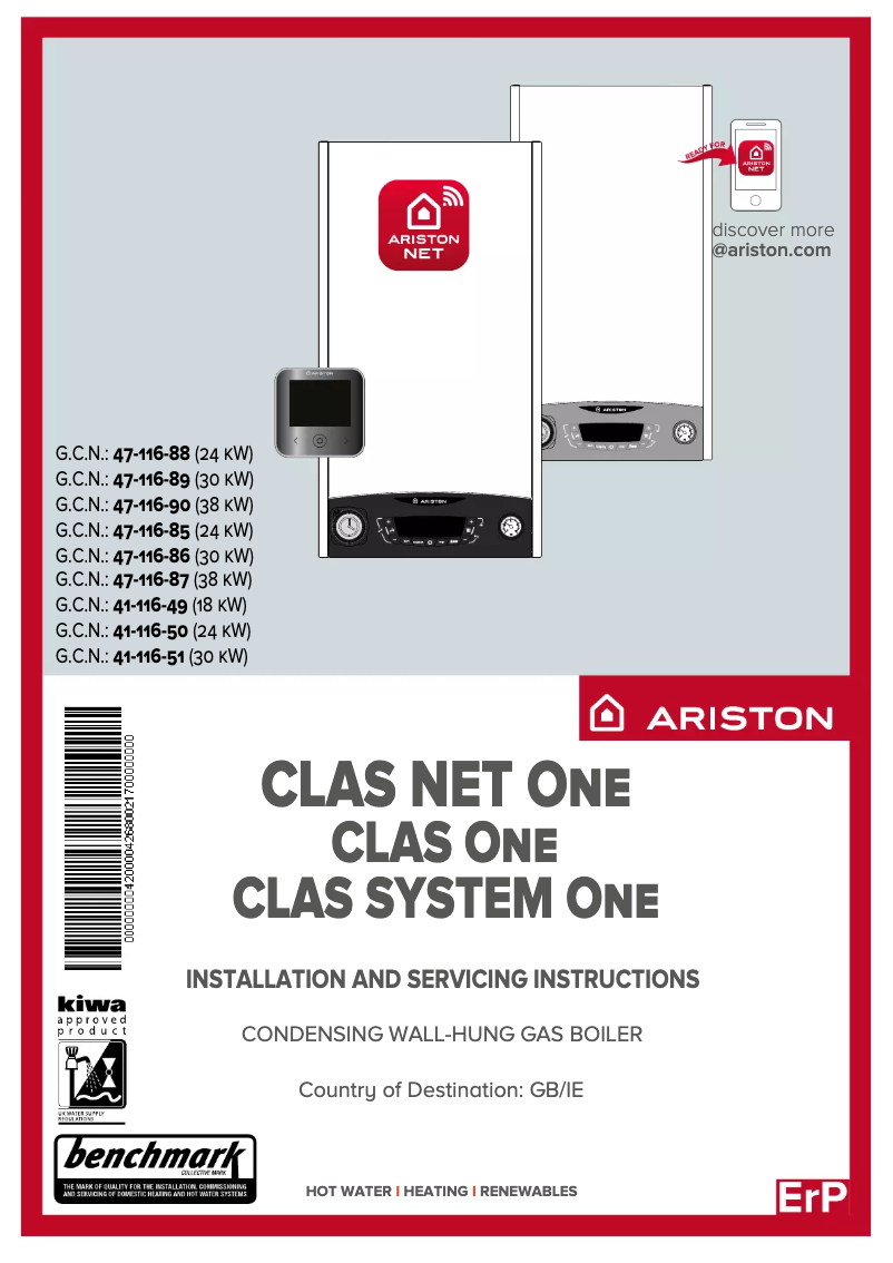 First page image of the manual for Clas ONE 24