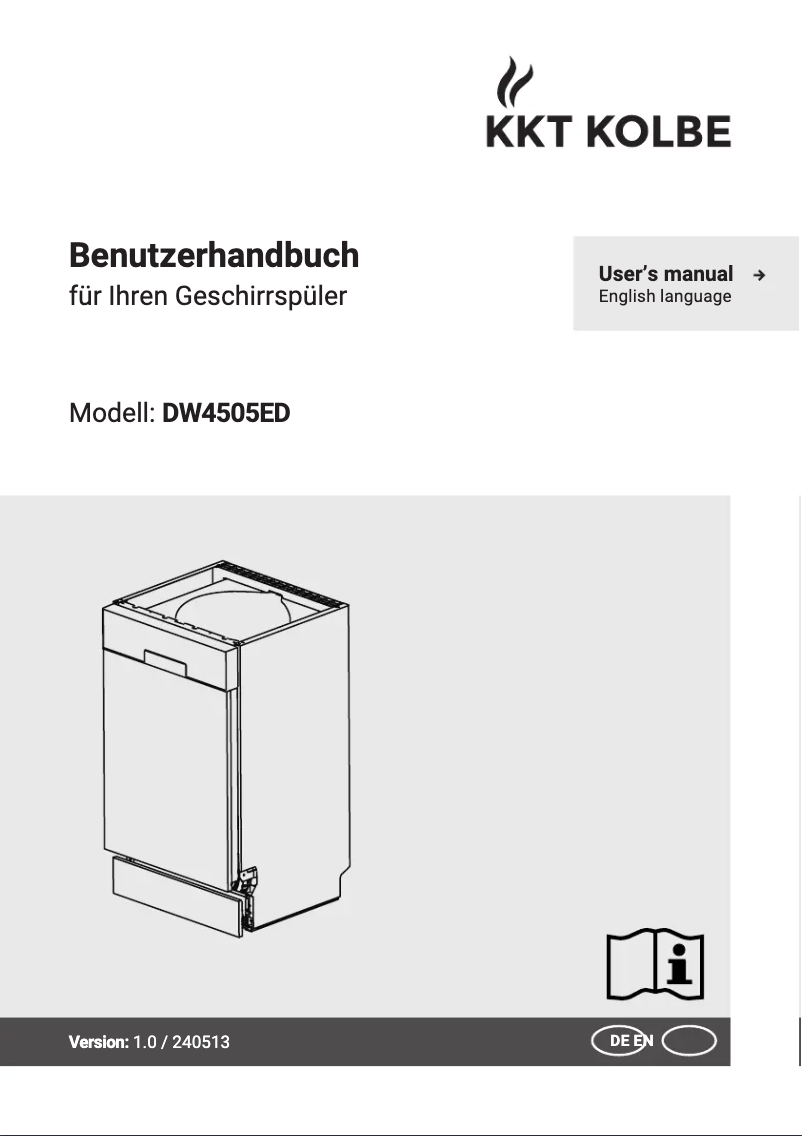 First page image of the manual for DW4505ED