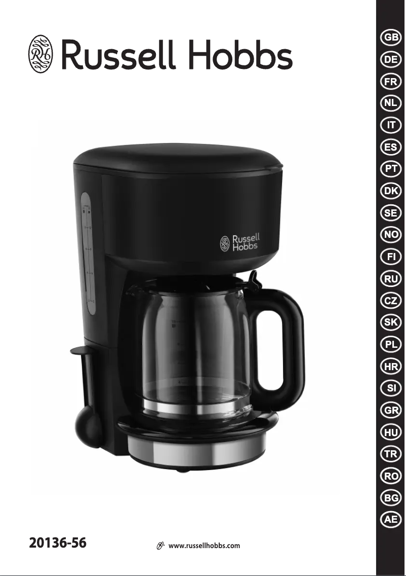 Page 1 of the manual User Manual Russell Hobbs Colours Plus+