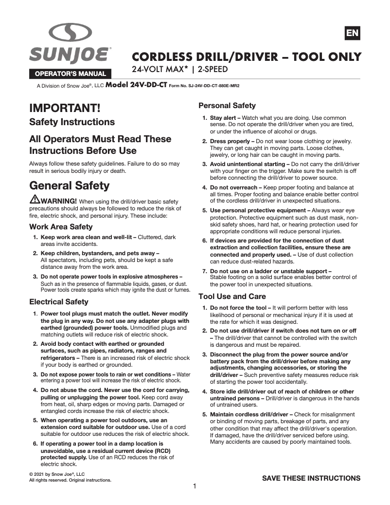 First page image of the manual for 24V-DD-CT