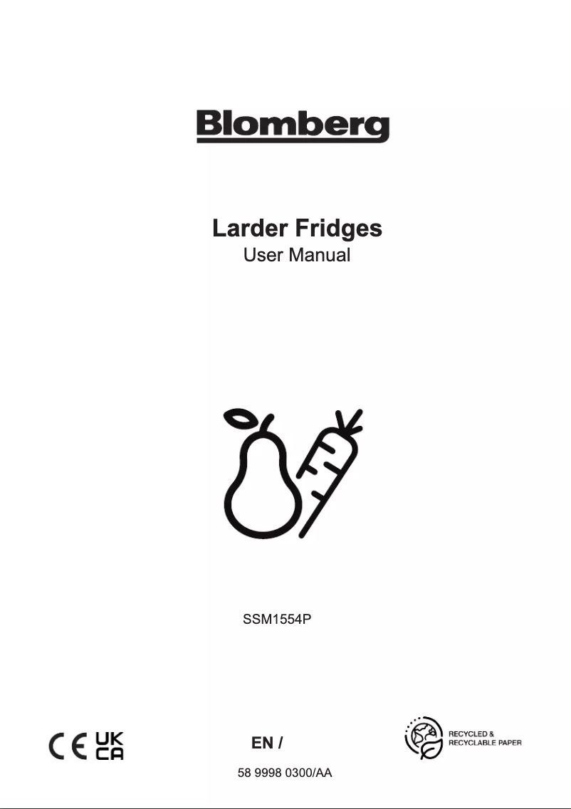 First page image of the manual for SSM1554P