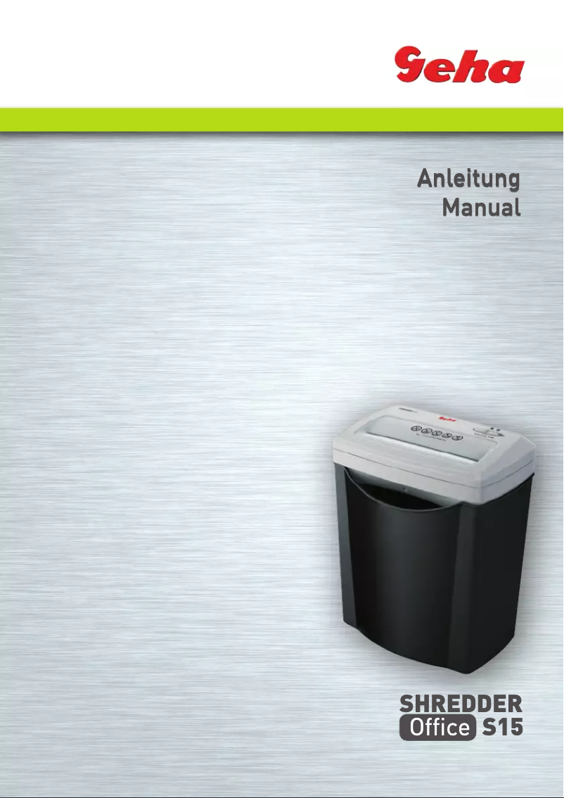 First page image of the manual for Office S15