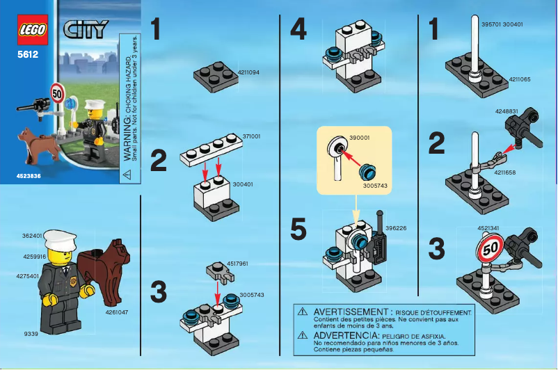 Page 1 of the manual User Manual Lego City 5612