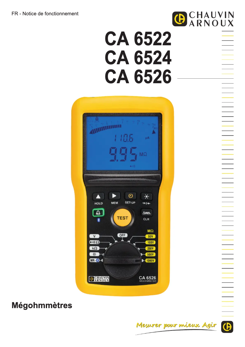 First page image of the manual for C.A 6534