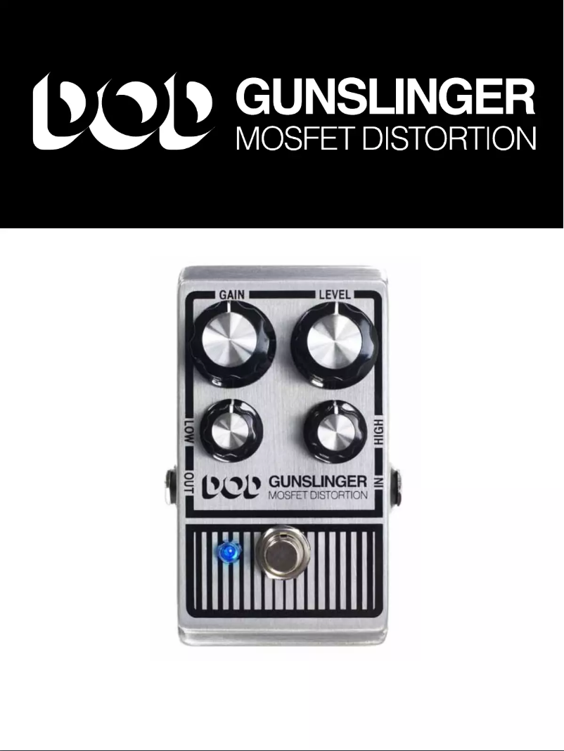Page 1 de la notice Manuel utilisateur DOD Gunslinger MosFET Distortion
