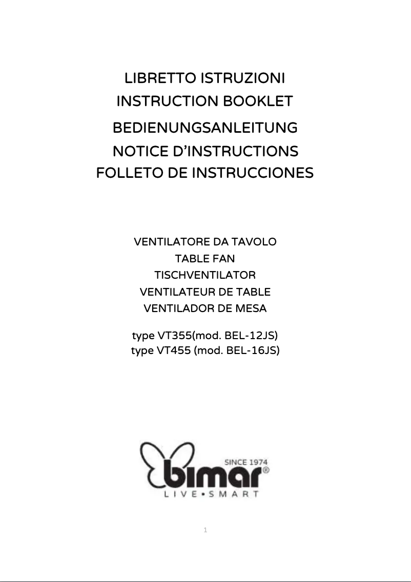 First page image of the manual for VT355