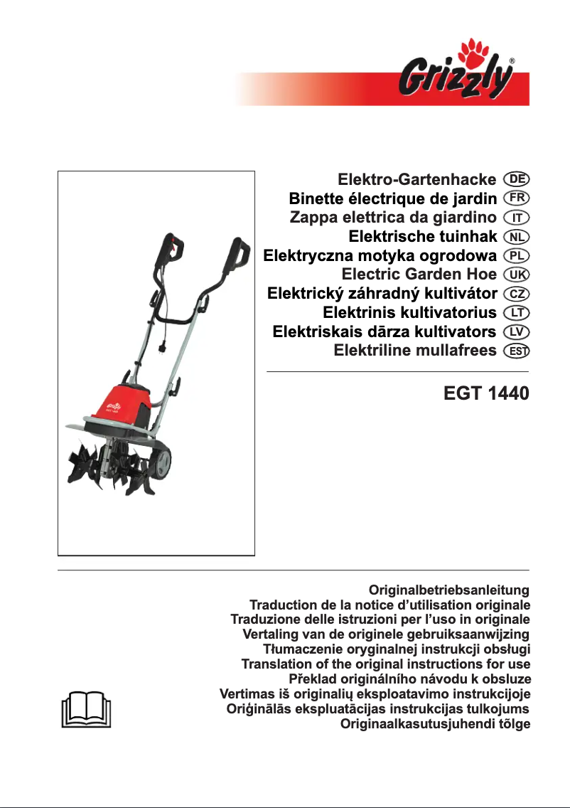 First page image of the manual for EGT 1440