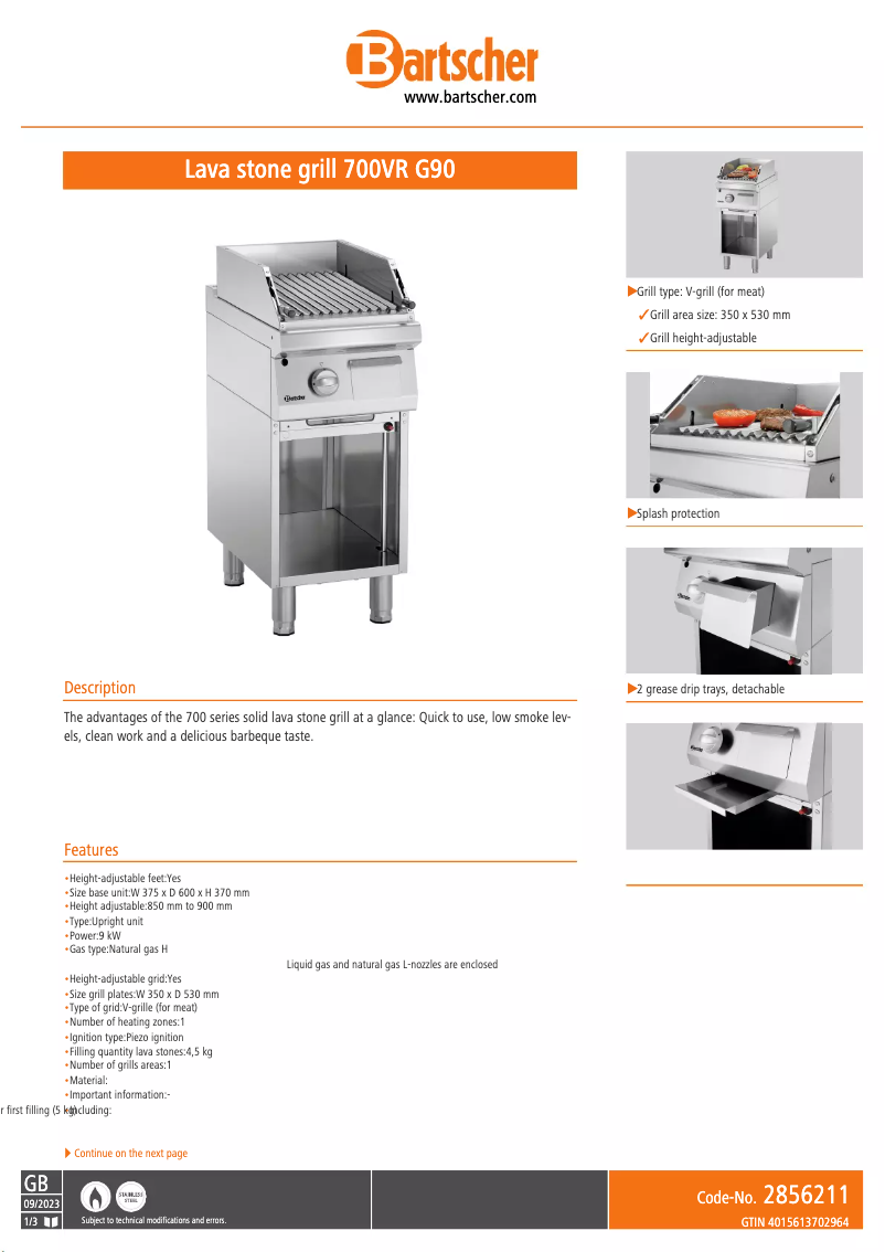 First page image of the manual for 2856211