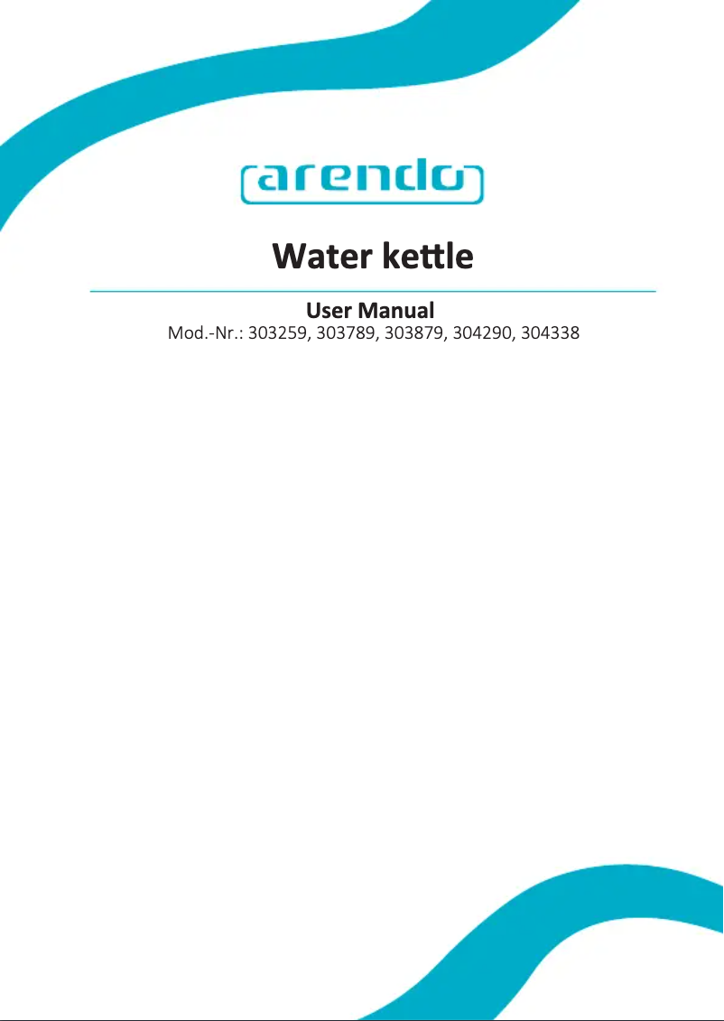 Page 1 of the manual User Manual Arendo 304583