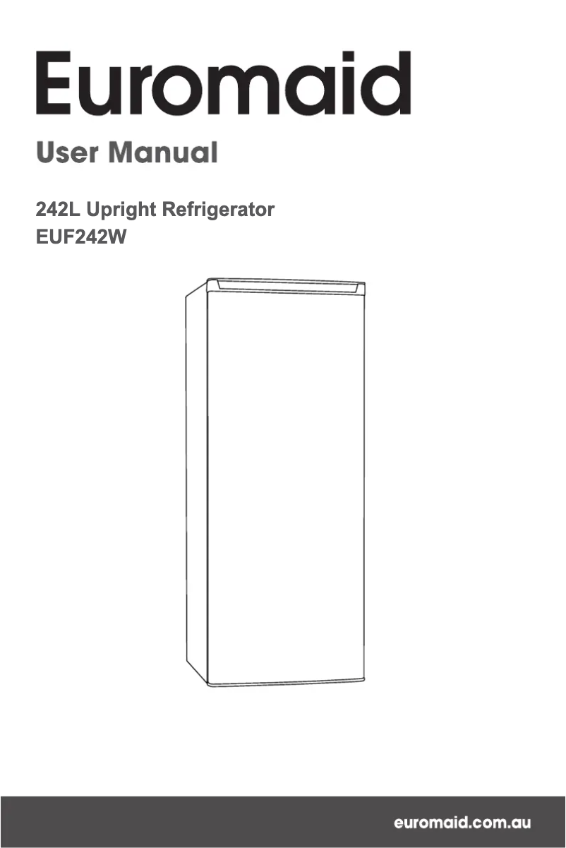 First page image of the manual for EUF242W