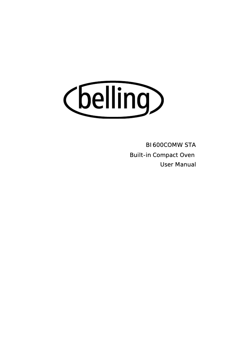 First page image of the manual for BI60COMW