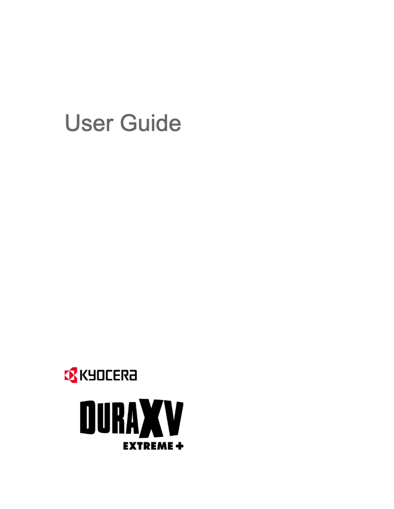First page image of the manual for DuraXV Extreme+