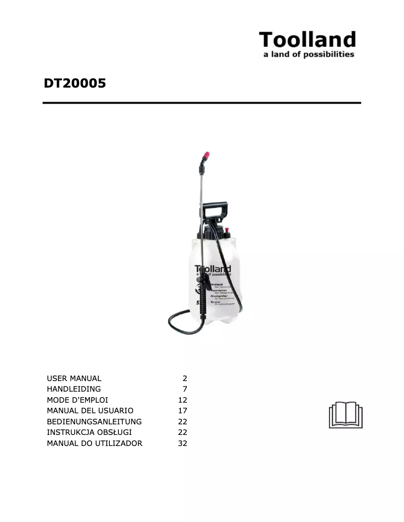 First page image of the manual for DT20005