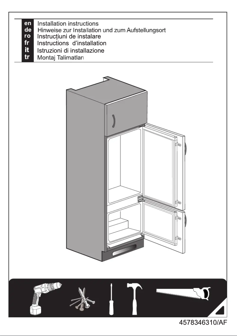 First page image of the manual for BCSA285K3SN