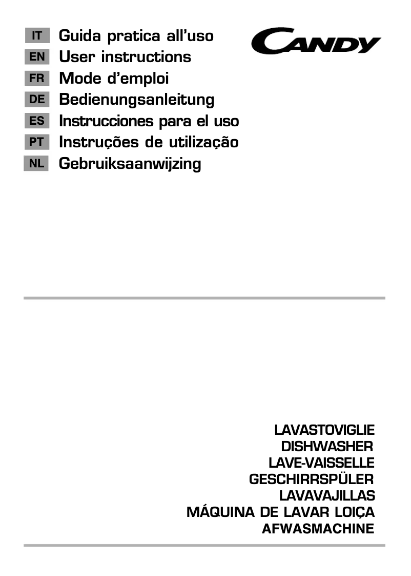 Page 1 of the manual User Manual Candy CDP 2DS62X/T