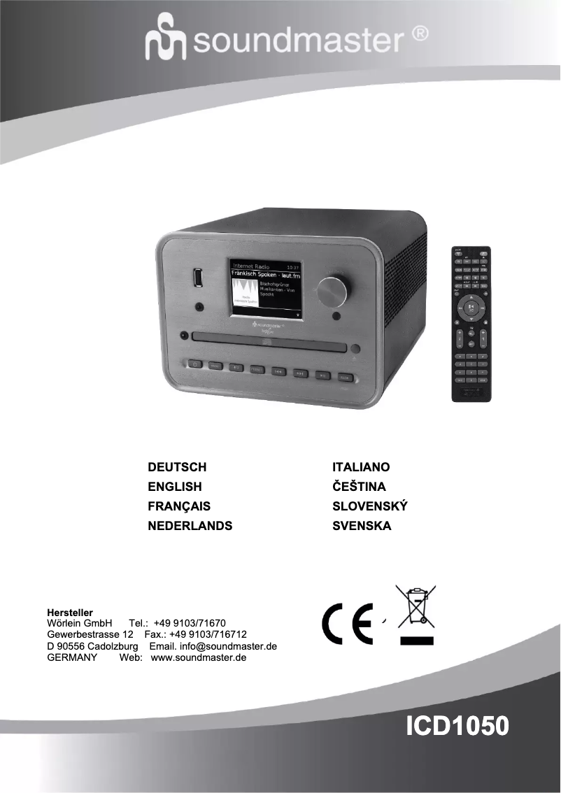 First page image of the manual for ICD1050