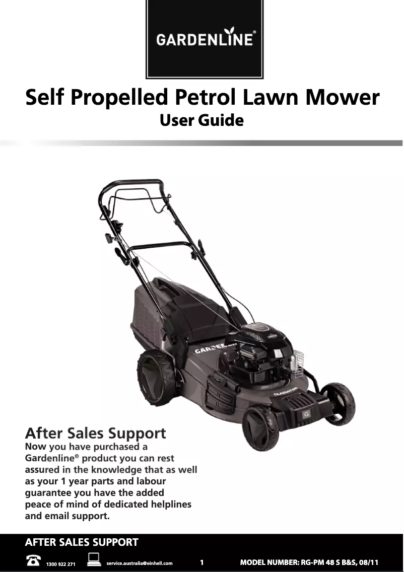 Image de la première page du manuel de l'appareil RG-PM 48 S B&S