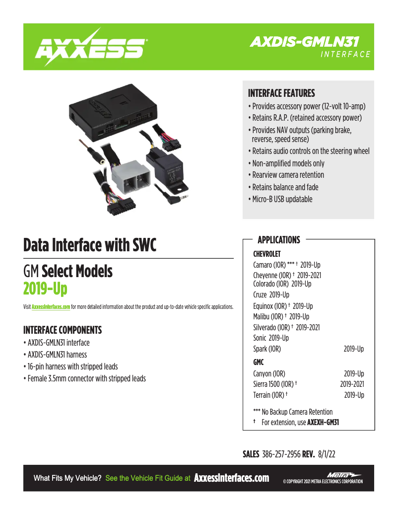 First page image of the manual for AXDIS-GMLN31