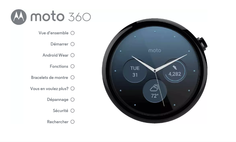 Page 1 of the manual User Manual Motorola Moto 360 Sport