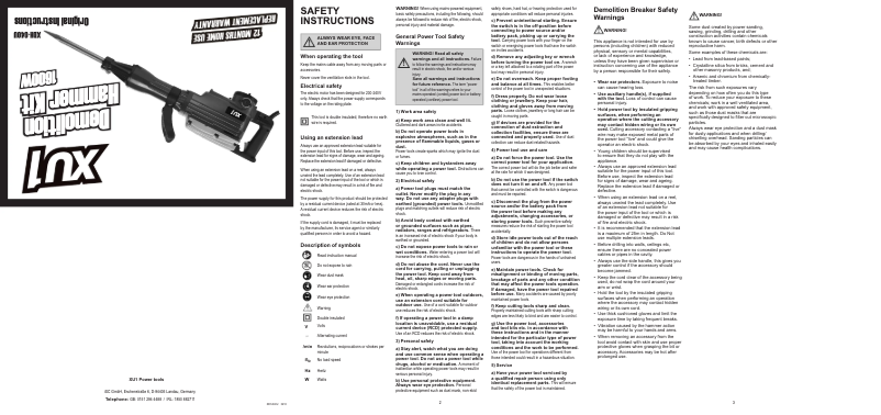 First page image of the manual for XDH-040U