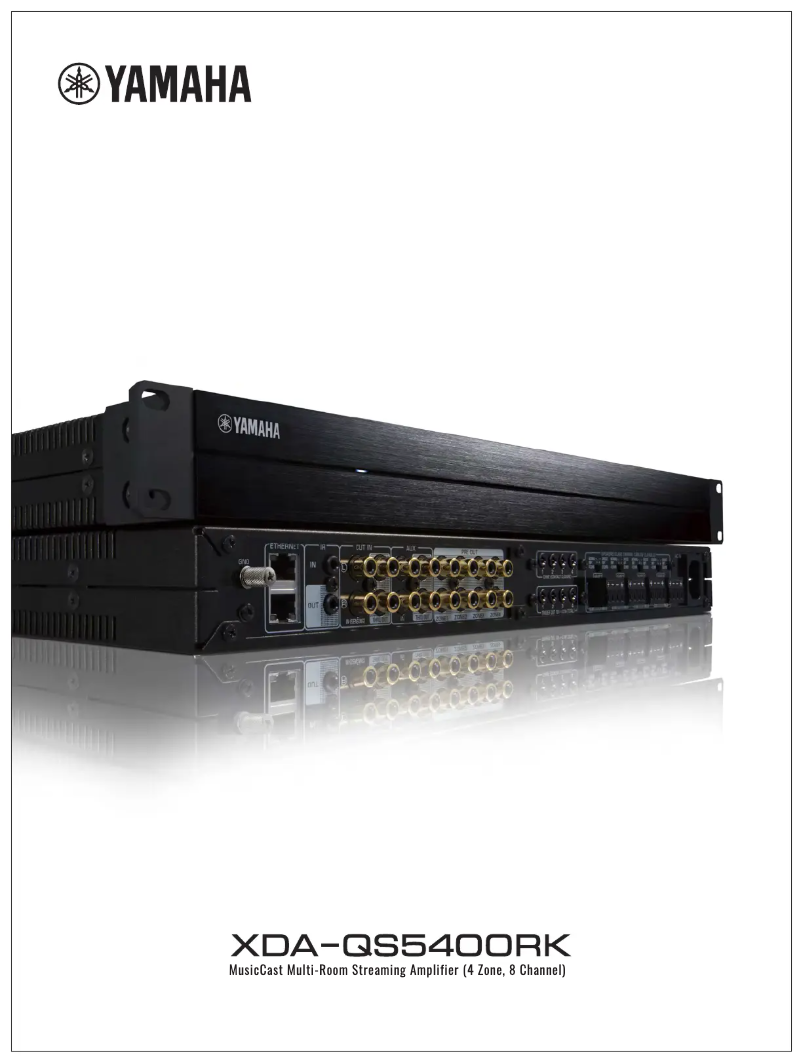 Page 1 of the manual Brochure Yamaha XDA-QS5400RK
