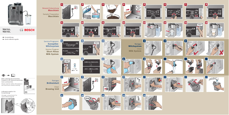 First page image of the manual for TES71525RW