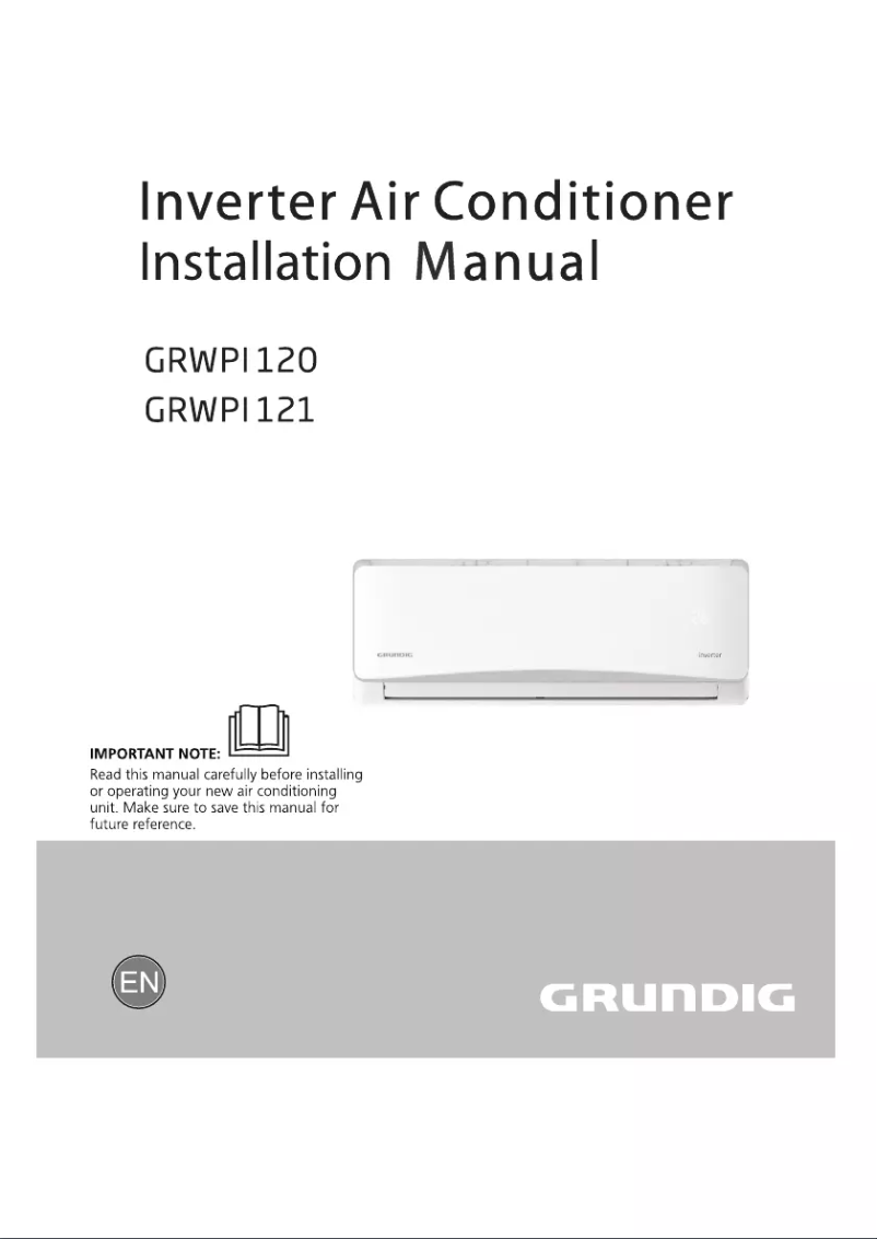 Page 1 of the manual Installation Guide Grundig GRWPI121