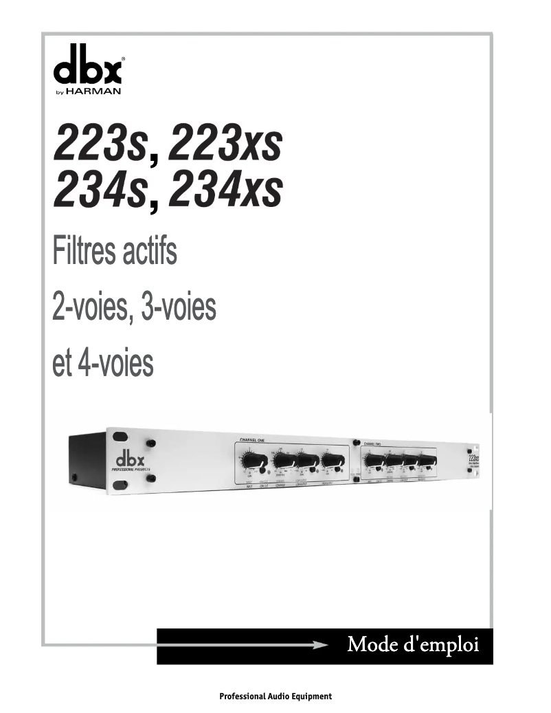 First page image of the manual for 223xs