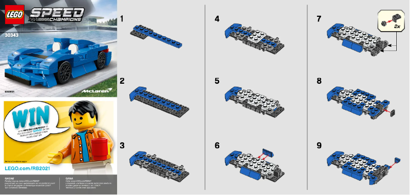 Page 1 of the manual User Manual Lego Speed Champions 30343